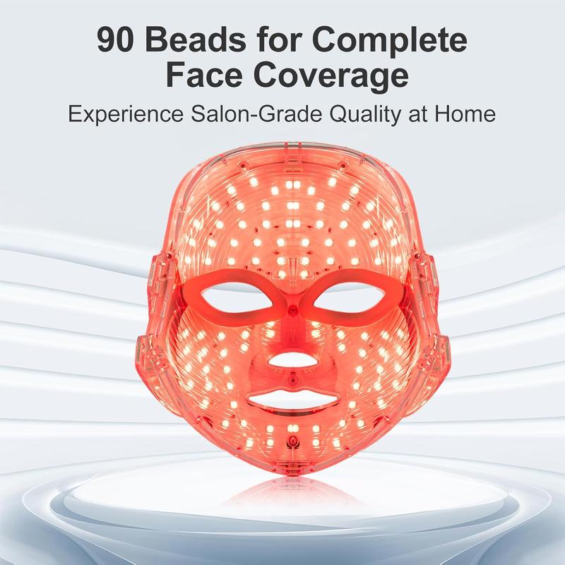 🏆LAST DAY SALE 40% OFF⏰Red Light Therapy, 7 Color LED Light Face Mask, Photon Skin Rejuvenation