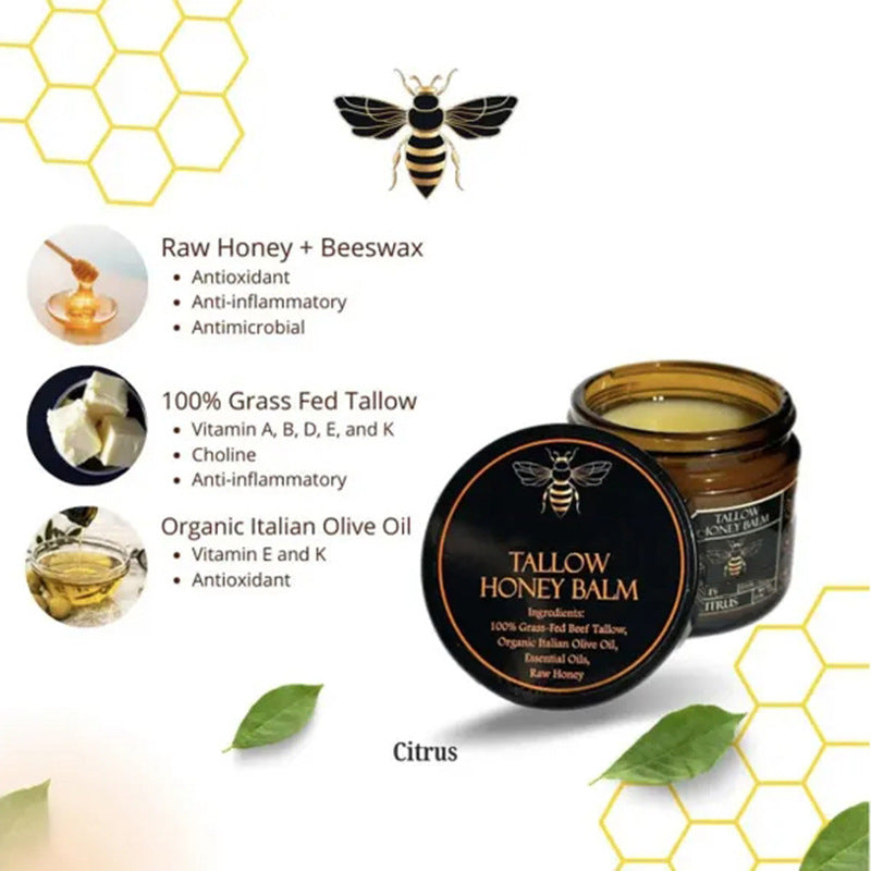 🔥Hot Sale 50% Off🎁ANIUCH™Organic Grass-Fed Beef Tallow Balm with Raw Honey