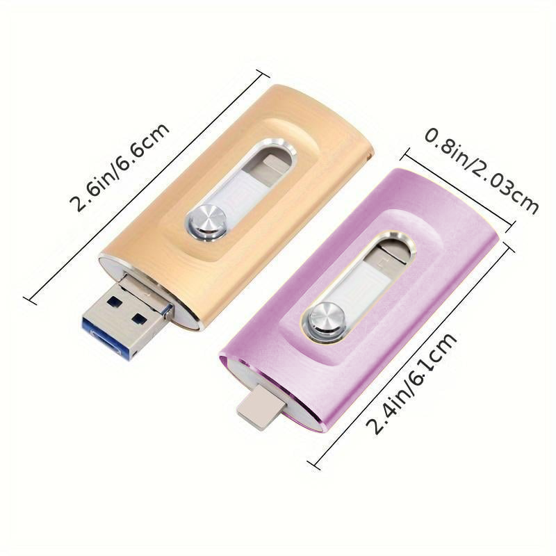🔥Hot Sale 50% Off🎁⚡3 in 1 Flash Drive⚡ Portable High Speed USB 3.0 Memory Storage