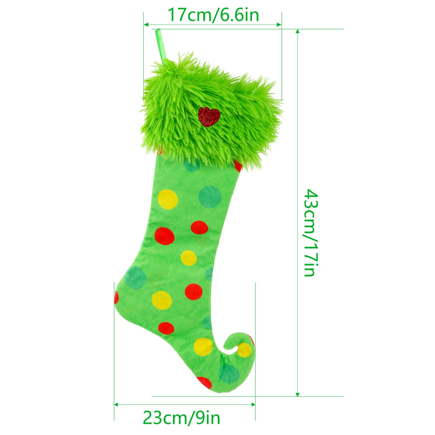 ๐2025-Christmas Hot Sale๐49% OFF - In-Stock Grinch Christmas Green Plush Stockings - Window Hanging Ornaments for Home Decoration