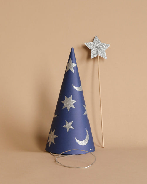 Set of 6 Wizard Party Hats & Wands - Final Sale