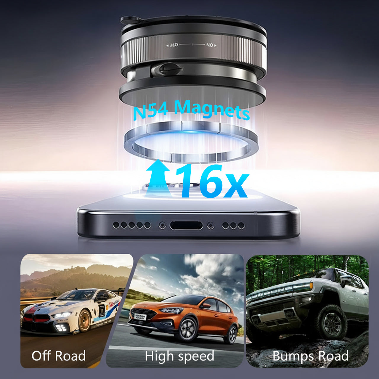 🔥Hot Sale 🔥Magnetic Phone Stand, 🔄360° Fordable and Retractable The Ultimate Viewing Companion🚗📱