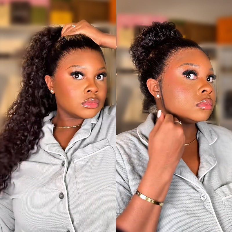 🔥Hot Sale 50% Off🎁Flash Sale Cozy Invisi Strap Snug Fit for 360 Skin Lace Frontal Pre-cut & Pre-bleached Human Hair Wig