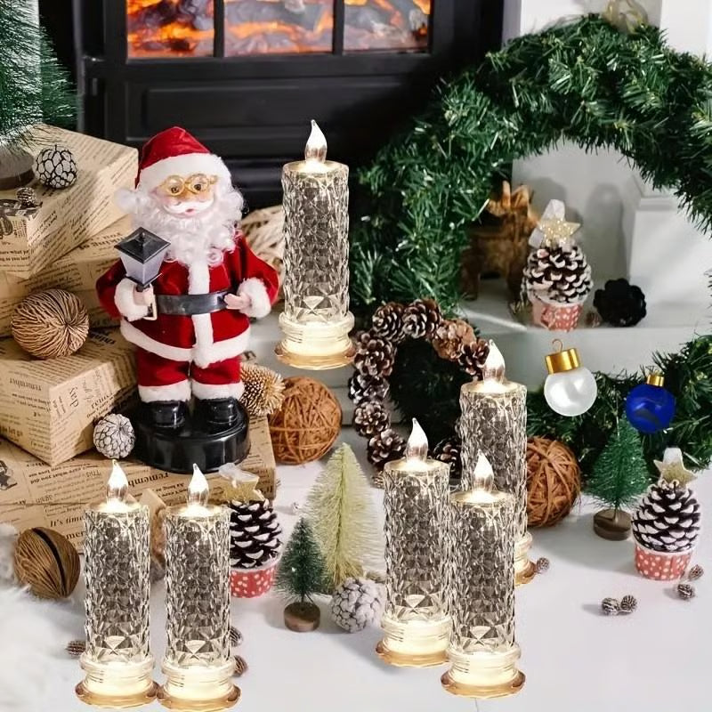 🎁LED Crystal Candle Lights- Romantic Tabletop Night Lights