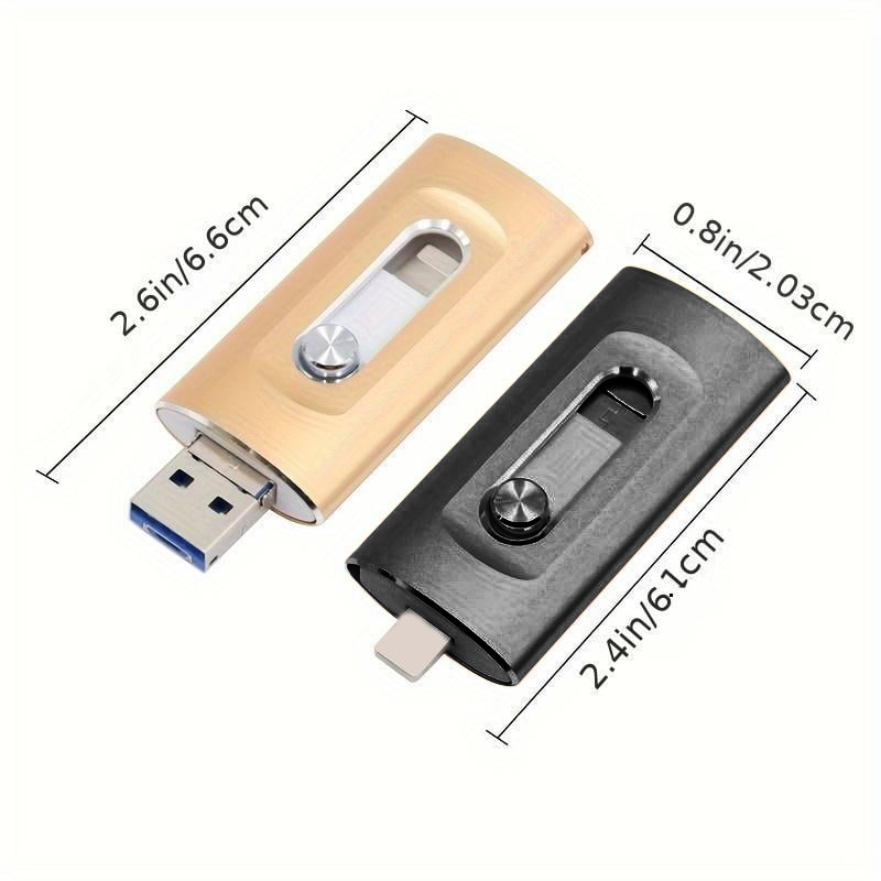 🔥Hot Sale 50% Off🎁⚡3 in 1 Flash Drive⚡ Portable High Speed USB 3.0 Memory Storage
