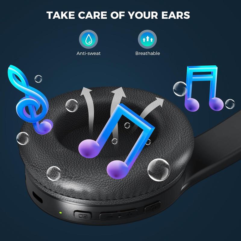 🔥Final 3 Hours – 50% OFF!🔥Wireless Headphone,  Foldable Bluetooth Headphones Over Ear, Wireless Headset for Gaming, Phones, Computers, Electronics Audio Headphone Arrived before Christmas