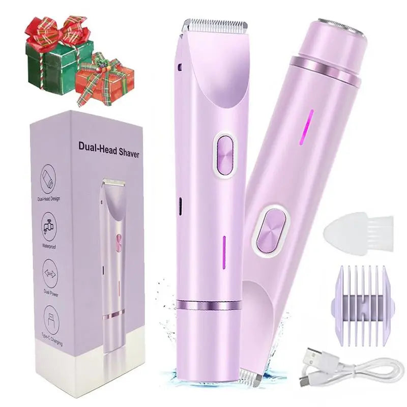 🔥Hot Sale 30% Off🎁Mother'S Day Gift,2 in 1 Electric Hair Removal Tool Trimmer for Women