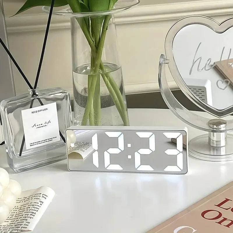 🔥Hot Sale 50% Off🎁Led Mirror Alarm Clock