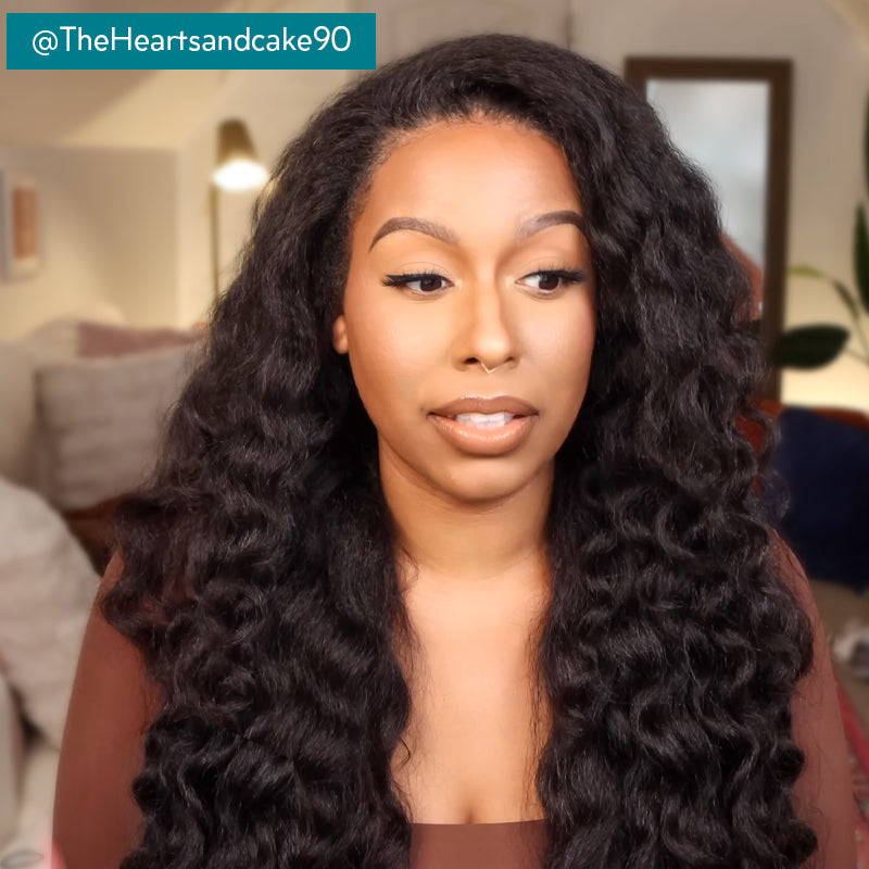 🔥Hot Sale 50% Off🎁Flash Sale Cozy Invisi Strap Snug Fit for 360 Skin Lace Frontal Pre-cut & Pre-bleached Human Hair Wig