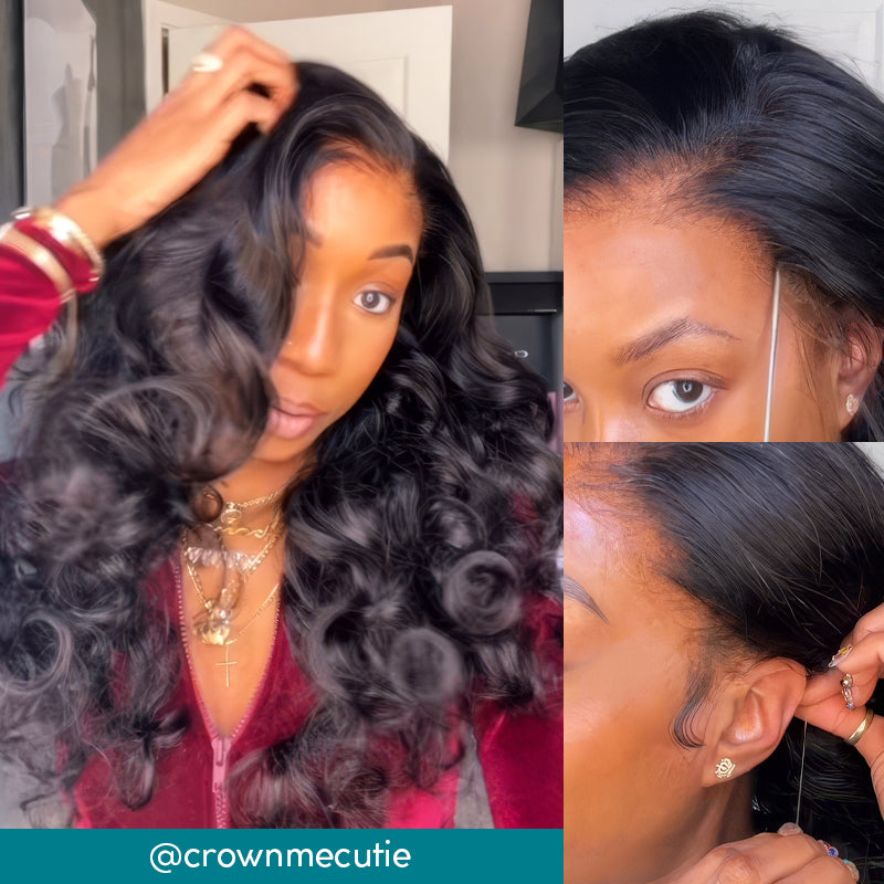 🔥Hot Sale 50% Off🎁Flash Sale Cozy Invisi Strap Snug Fit for 360 Skin Lace Frontal Pre-cut & Pre-bleached Human Hair Wig