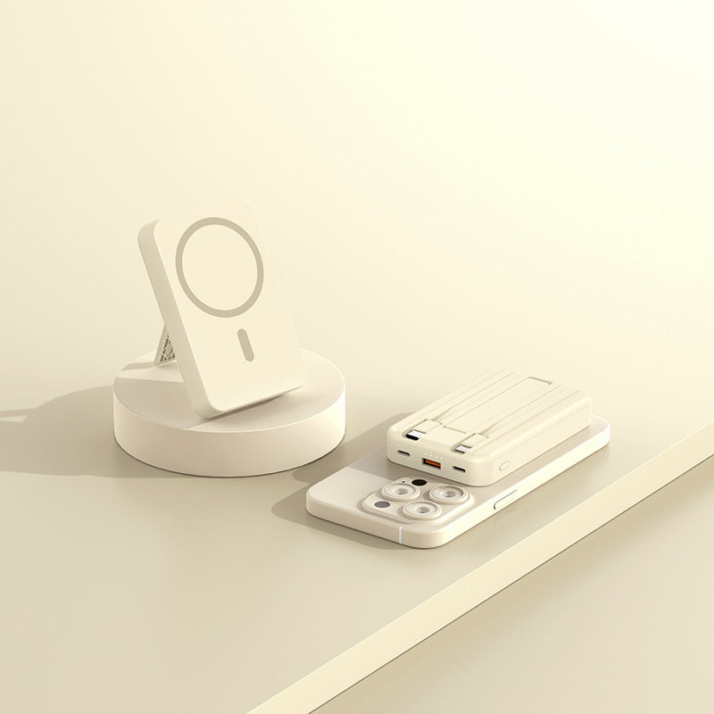 🏆LAST DAY SALE 40% OFF⏰Magnetic Power Bank , 10000mAh Wireless Portable Charger with USB-C Cable