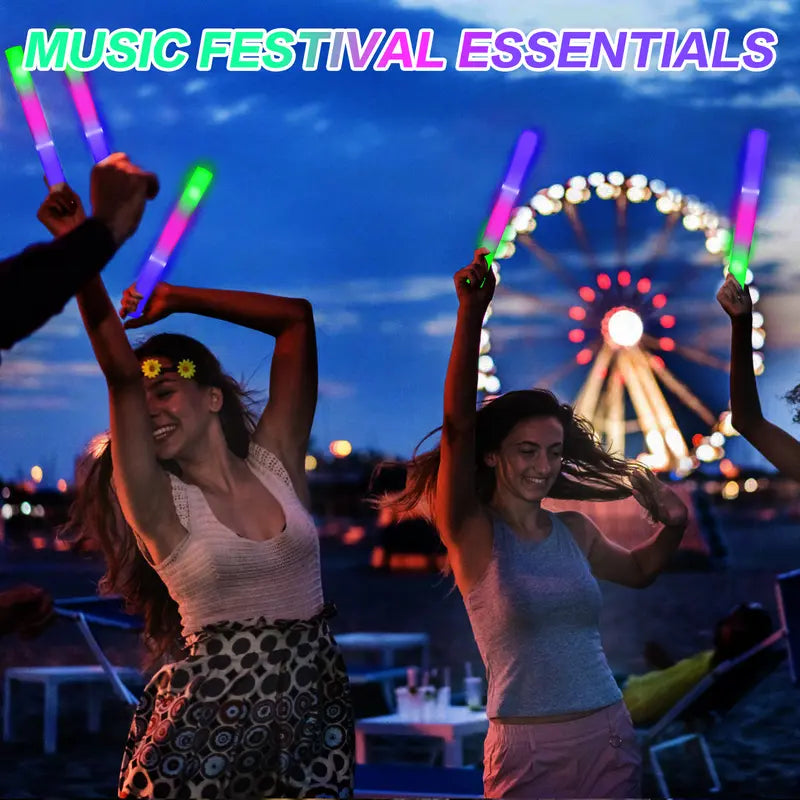 🔥Hot Sale 30% Off🎁50-Pack LED Glow Sticks - Multi-Color  Sticks with 3 Dynamic Modes