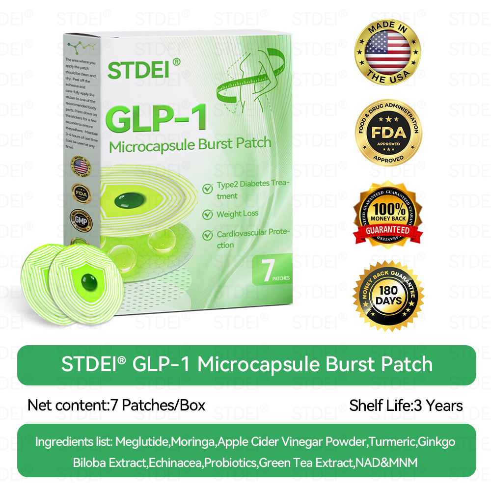 🔥Hot Sale🎁GLP-1 Microcapsule Burst Patch——👩⚕️A Breakthrough in Weight Loss and Blood Sugar Management💪