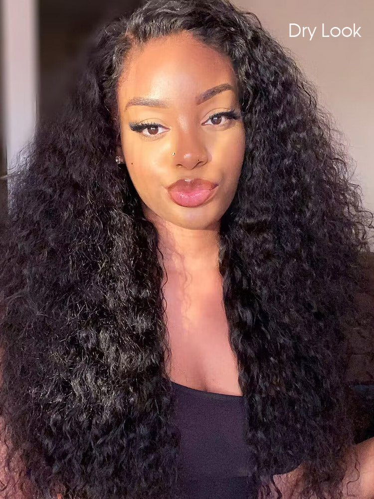 🔥Final 3 Hours: 70%OFF🔥CurlyMe Pre-bleached Knots Wear Go Glueless Wig Pre-cut HD Lace Water Wave Human Hair