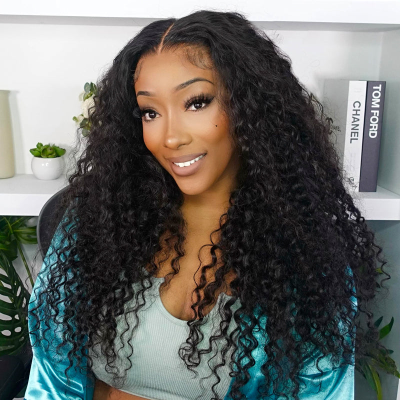 🔥Hot Sale 50% Off🎁Flash Sale Cozy Invisi Strap Snug Fit for 360 Skin Lace Frontal Pre-cut & Pre-bleached Human Hair Wig