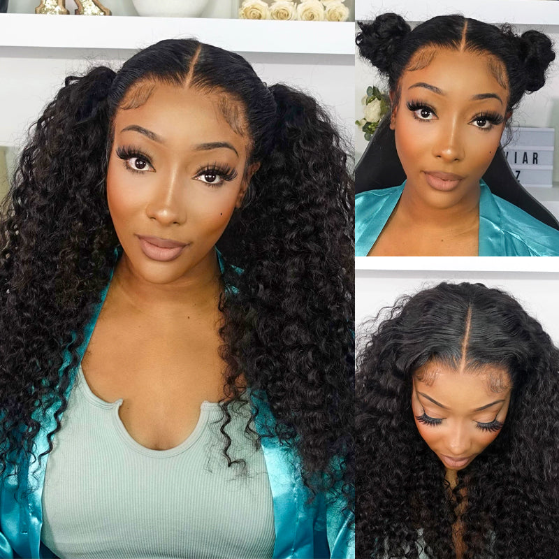 🔥Hot Sale 50% Off🎁Flash Sale Cozy Invisi Strap Snug Fit for 360 Skin Lace Frontal Pre-cut & Pre-bleached Human Hair Wig