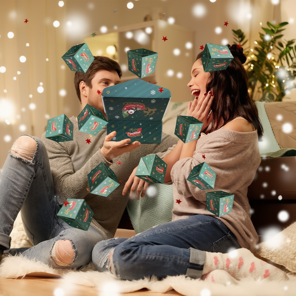 🎁2025-Christmas Hot Sale🎁Pop-up Surprise Gift BoxUnique Folding Bouncing Red Envelope Gift Box🎁