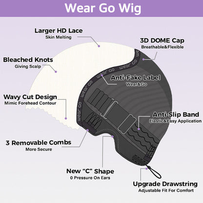 🔥Hot Sale 50% Off🎁OQHair Kinky Straight Hair Wear Go Glueless Wigs Lace Pre Cut Lace Closure Wigs