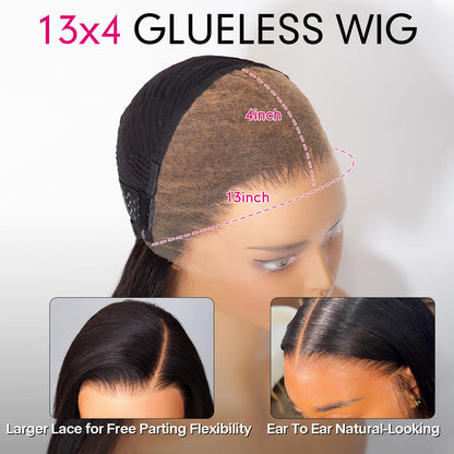 🔥Final 3 Hours: 50%OFF🔥 Glueless Butterfly Layered Wig Loose Wave 13x4 HD Lace Human Hair Wig