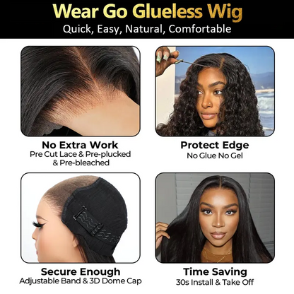 🔥Sale Happening Now:70%OFF Pre-Cut Lace Kinky Straight