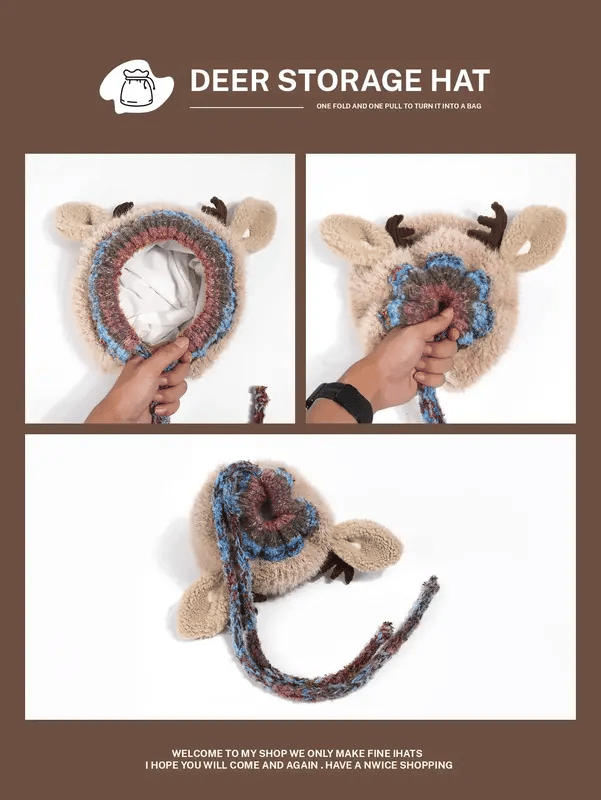 💖$19.99 ONLY ONE DAY🌹Original design Festive Christmas Antler Hat