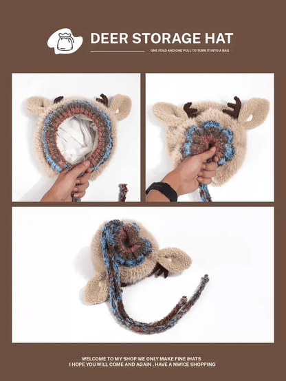 💖$19.99 ONLY ONE DAY🌹Original design Festive Christmas Antler Hat