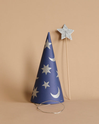 Set of 6 Wizard Party Hats & Wands - Final Sale