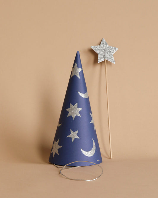 Set of 6 Wizard Party Hats & Wands - Final Sale