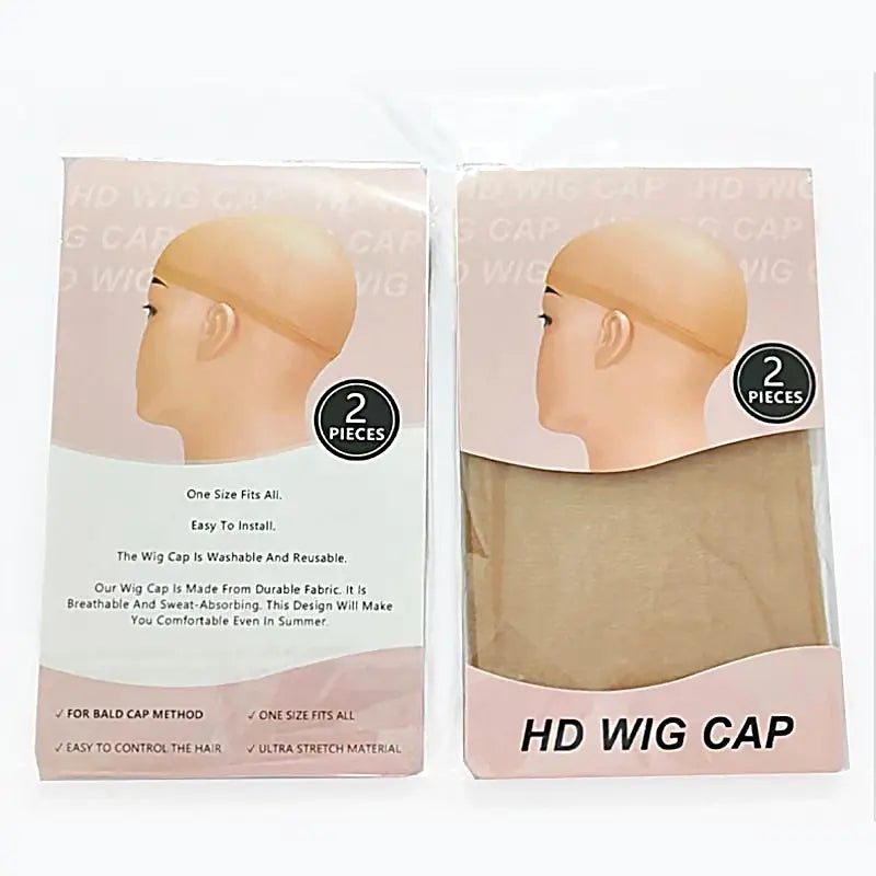 🔥Hot Sale 70% Off🎁Invisible HD Human Hair Wig cap 2Pieces/pack Stretch Elastic Hair Net For Women