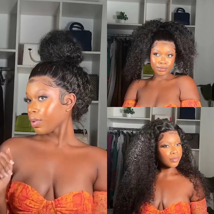 🔥Hot Sale 50% Off🎁Flash Sale Cozy Invisi Strap Snug Fit for 360 Skin Lace Frontal Pre-cut & Pre-bleached Human Hair Wig