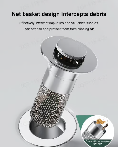 🏆Last Day Promotion 49% OFF🏆Pop Up Sink Drain Strainer--🛀Removes odors and prevents blockages