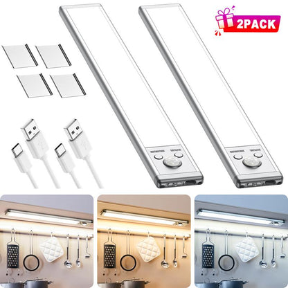 🔥Hot Sale 50% OFF⏳TAILEDEN Under Cabinet Lights,76LED Motion Sensor Night Light Indoor
