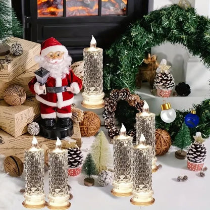 🎁LED Crystal Candle Lights- Romantic Tabletop Night Lights