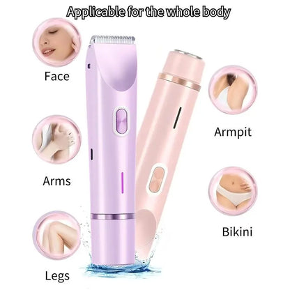 🔥Hot Sale 30% Off🎁Mother'S Day Gift,2 in 1 Electric Hair Removal Tool Trimmer for Women