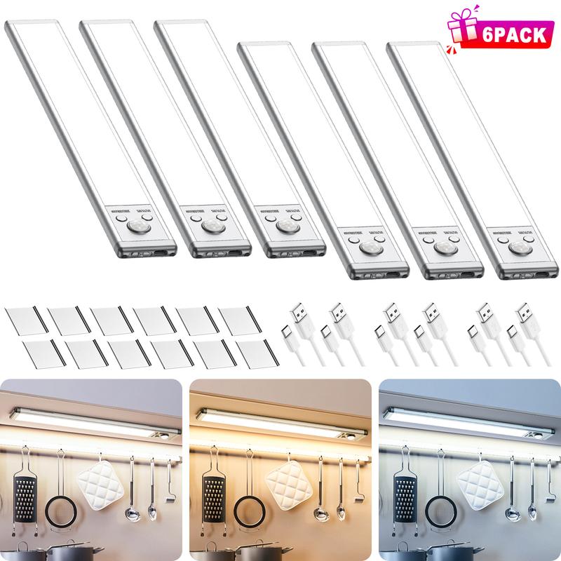 🔥Hot Sale 50% OFF⏳TAILEDEN Under Cabinet Lights,76LED Motion Sensor Night Light Indoor