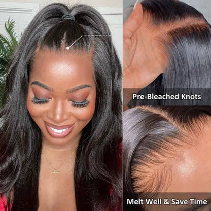 🔥Hot Sale 50% Off🎁Flash Sale Cozy Invisi Strap Snug Fit for 360 Skin Lace Frontal Pre-cut & Pre-bleached Human Hair Wig