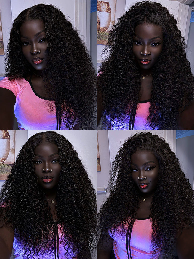 🔥Final 3 Hours: 70%OFF🔥CurlyMe Pre-bleached Knots Wear Go Glueless Wig Pre-cut HD Lace Water Wave Human Hair