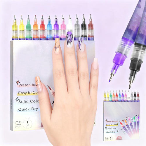 🔥Last Day 60% off🎁12-Color Nail Art Marker Set