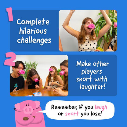 🔥LAST DAY 60% OFF !!🎁🐽🐽Oinkcredible Snort Challenge Game-A Hilarious Snort-and-Laugh Challenge for All Ages🤣⚠️