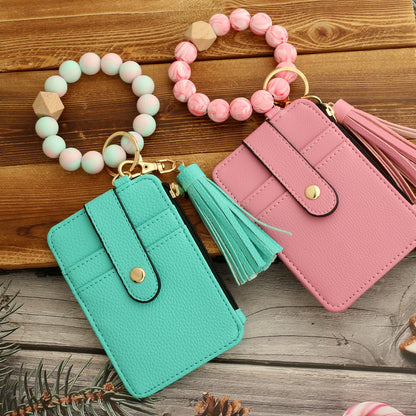 🔥Black Friday 50% off🎁Boho Style Beaded & Tassel Wallet Keychain