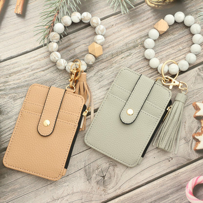 🔥Black Friday 50% off🎁Boho Style Beaded & Tassel Wallet Keychain
