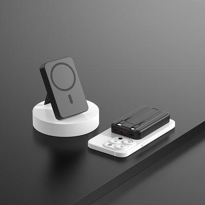 🏆LAST DAY SALE 40% OFF⏰Magnetic Power Bank , 10000mAh Wireless Portable Charger with USB-C Cable