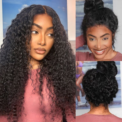 🔥Hot Sale 50% Off🎁Flash Sale Cozy Invisi Strap Snug Fit for 360 Skin Lace Frontal Pre-cut & Pre-bleached Human Hair Wig