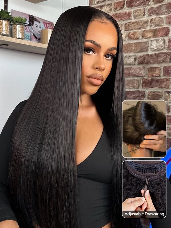 🔥Final 3 Hours: 80%OFF🔥Wavymy Pre-Everything 13x4 & 13x6 Max Lace Frontal Wig Drawstring Wear & Go Wigs Dome Cap Glueless Wigs 180% Density