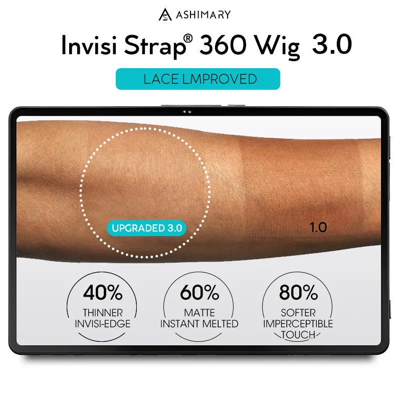 🔥Hot Sale 50% Off🎁Flash Sale Cozy Invisi Strap Snug Fit for 360 Skin Lace Frontal Pre-cut & Pre-bleached Human Hair Wig