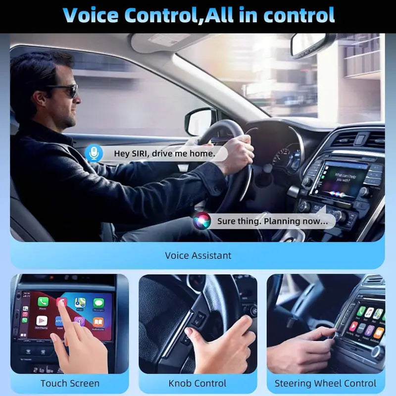 🔥Black Friday 50% off🎁2025 Wireless CarPlay Adapter for iPhone & Android – Fast, No-Lag, Hands-Free