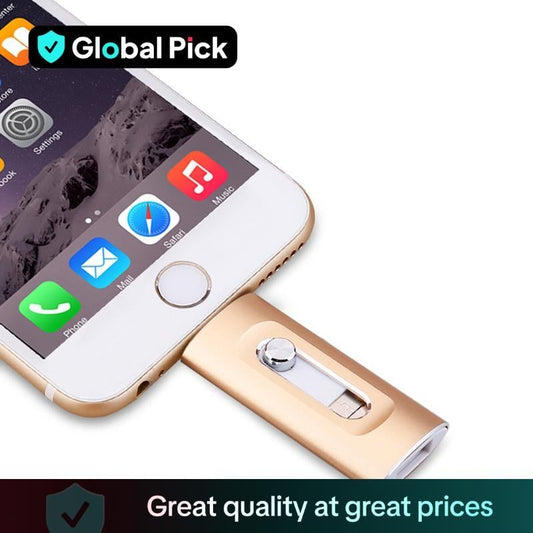 🔥Hot Sale 50% Off🎁⚡3 in 1 Flash Drive⚡ Portable High Speed USB 3.0 Memory Storage