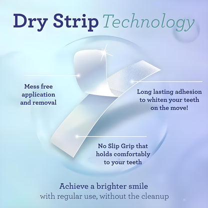 🔥Hot Sale 50% Off🎁2-Weeks Whitening Strips (14 Packets | 2 Strips per Pack) – Enamel-Safe for Sensitive Teeth, Featuring Non-Slip Dry Strip Tech
