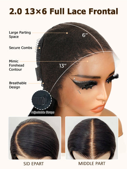 🔥Hot Sale 50% Off🎁Crazy Sale | Recommend 18"-32" Loose Deep Wave 13x6 Full Lace Frontal Wig No Code Needed