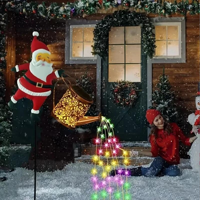 🎅Christmas Sale 50% OFF!!🎄50K+ SOLD! 🎁✨Christmas Solar Kettle Light & Lantern Garden Decor Collection💕